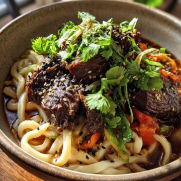 Slow Cooker Korean Beef Noodles
