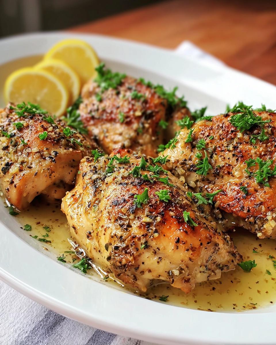 Slow Cooker Lemon Garlic Chicken - detail 1