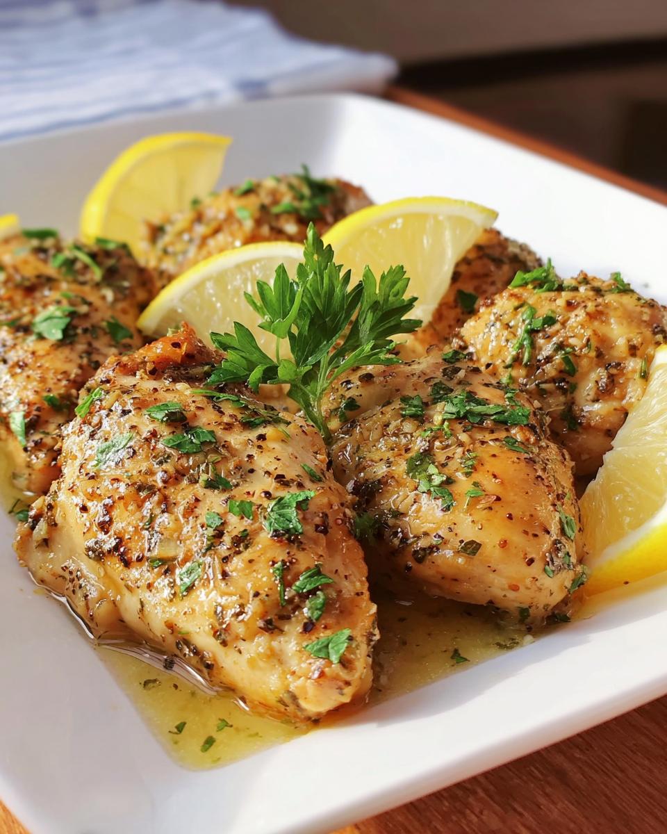 Slow Cooker Lemon Garlic Chicken - detail 2