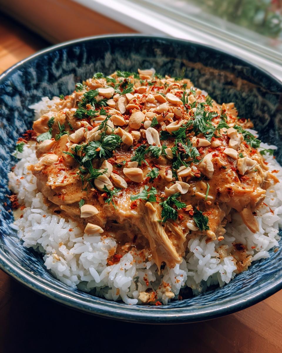 Slow Cooker Peanut Chicken - detail 1