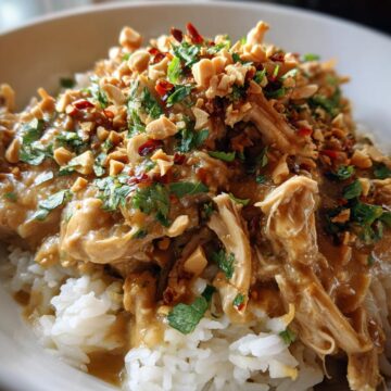 Slow Cooker Peanut Chicken