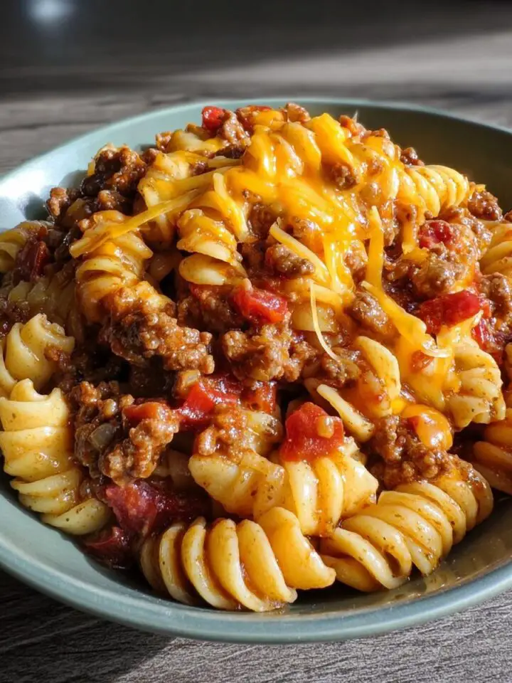 Slow Cooker Taco Pasta