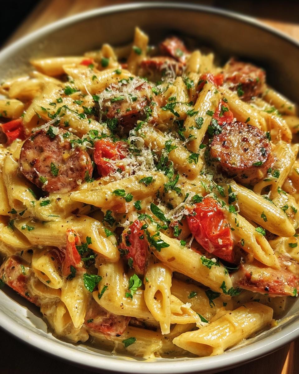 Smoky Cajun Garlic Butter Sausage Pasta - detail 2