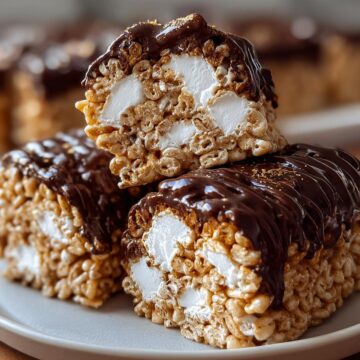 S'mores Rolled Rice Krispie Treats