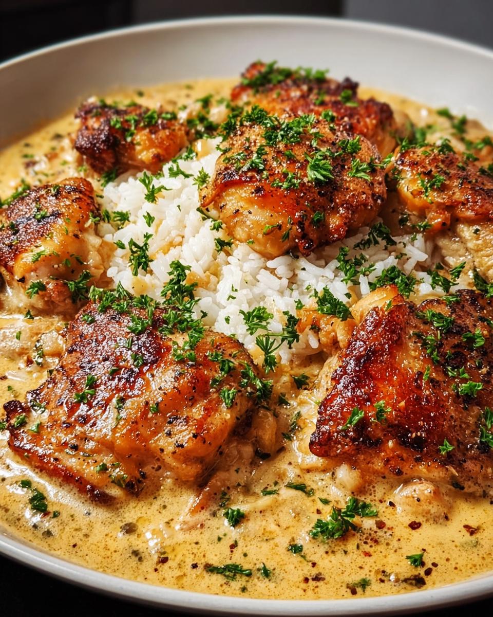 Smothered Chicken and Rice - detail 2