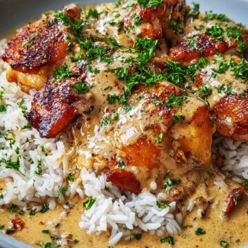 Smothered Chicken and Rice