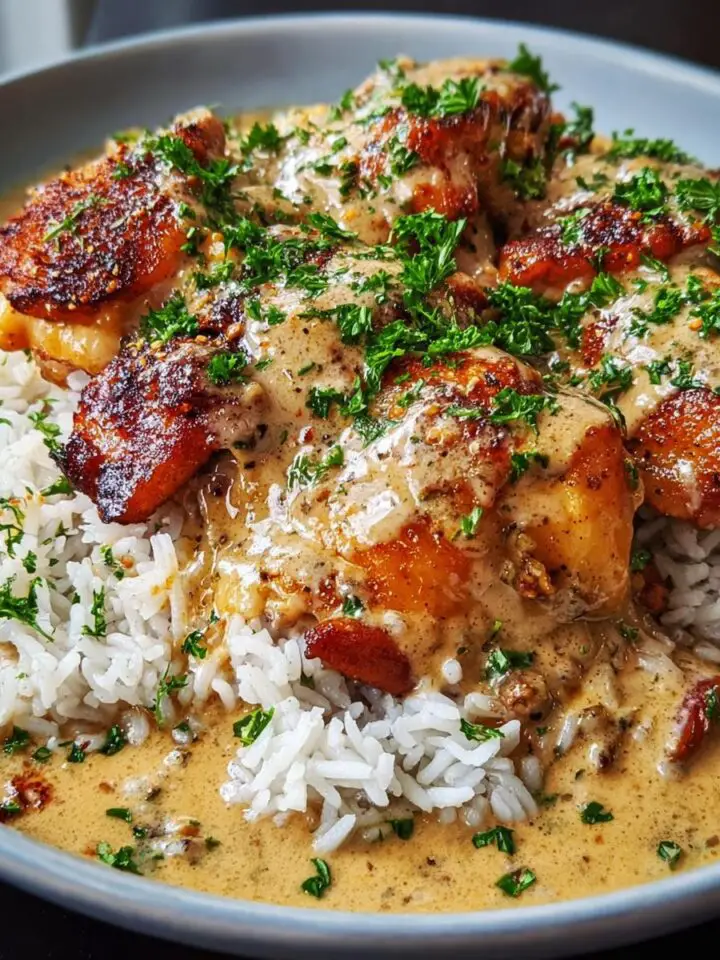 Smothered Chicken and Rice