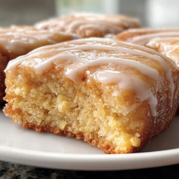 Soft Baked Maple Donut Bars