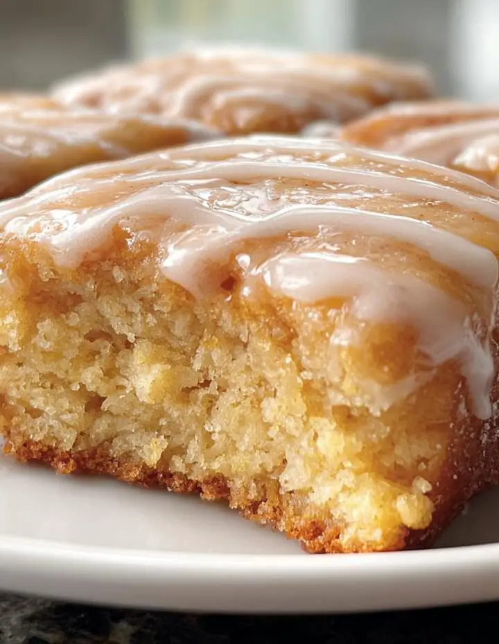 Soft Baked Maple Donut Bars