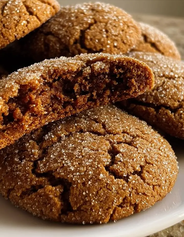 Soft Spiced Molasses Cookies