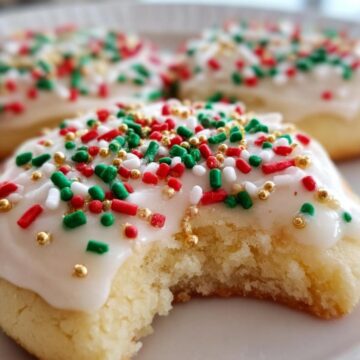 Soft Sugar Cookies Dressed for the Holidays
