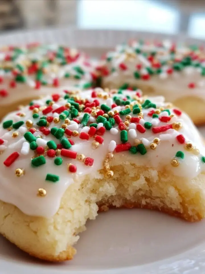 Soft Sugar Cookies Dressed for the Holidays