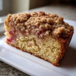 Sour Cream Rhubarb Coffee Cake