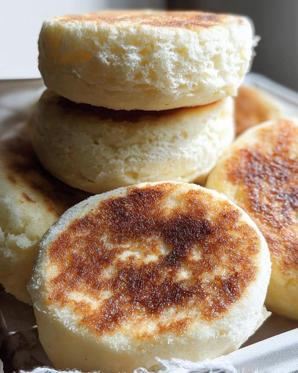 Sourdough Discard English Muffins - detail 1
