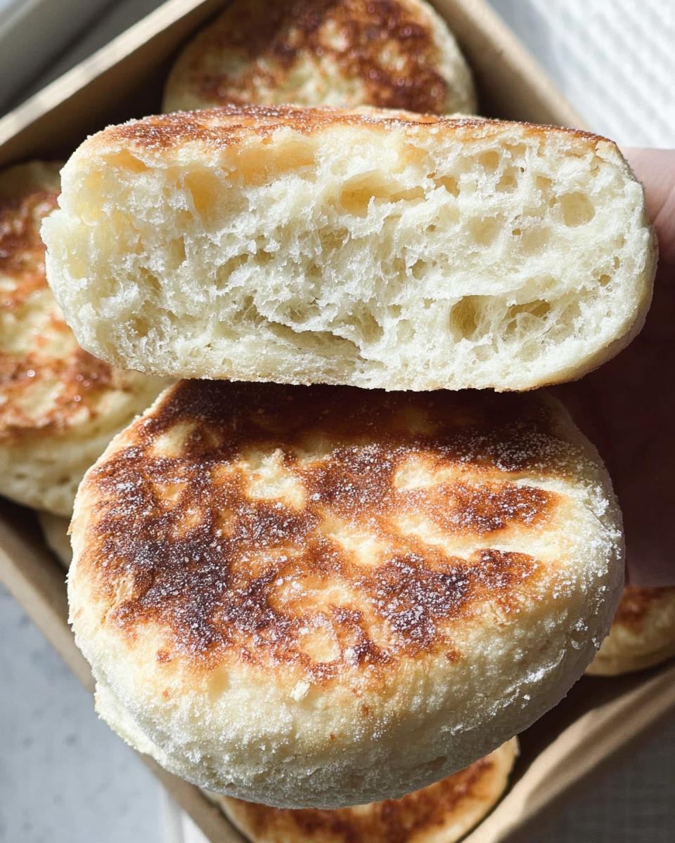 Sourdough Discard English Muffins - detail 2