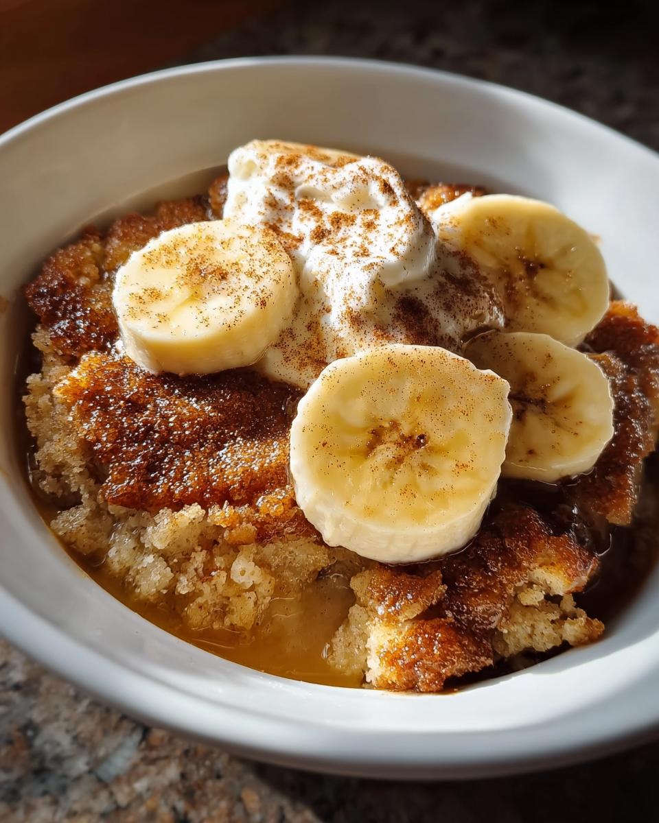 Southern Banana Cobbler - detail 1