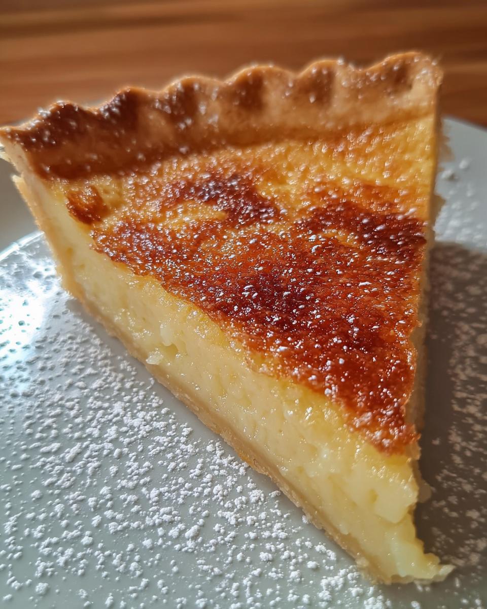 Southern Buttermilk Pie - detail 1