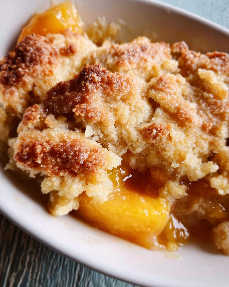 Southern Peach Cobbler - detail 1