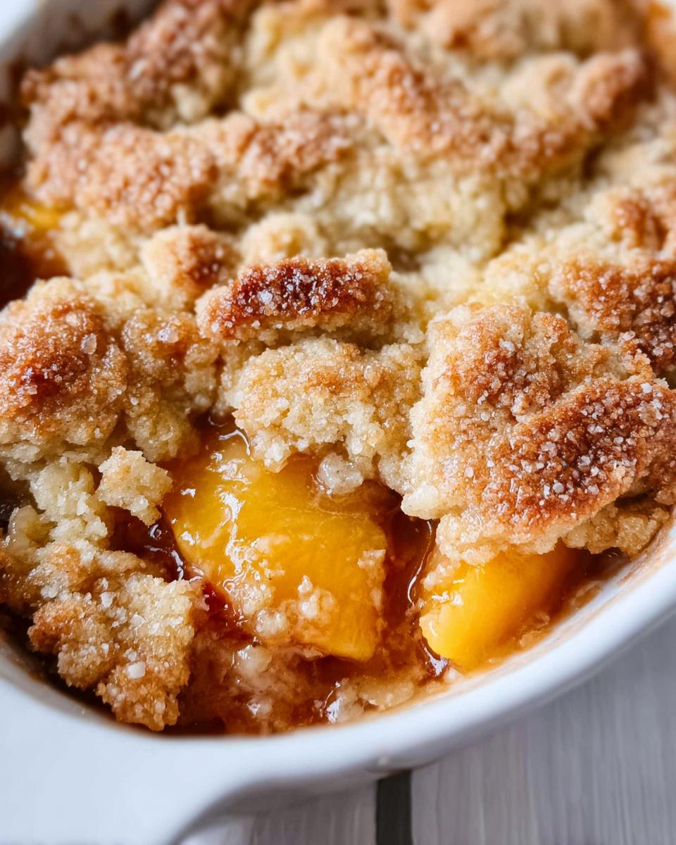Southern Peach Cobbler - detail 2