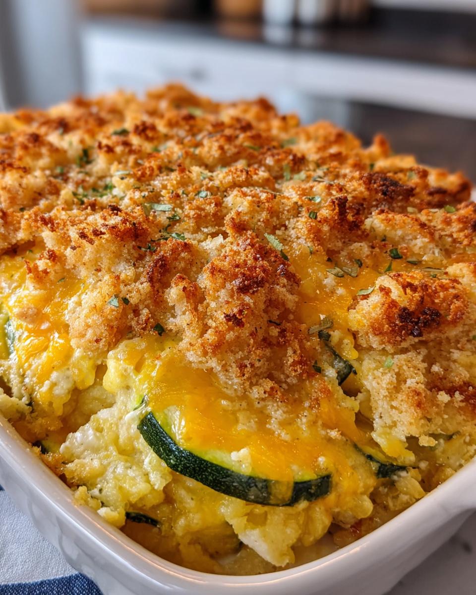 Southern Zucchini and Squash Casserole - detail 1