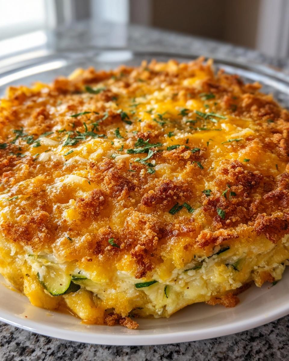 Southern Zucchini and Squash Casserole - detail 2