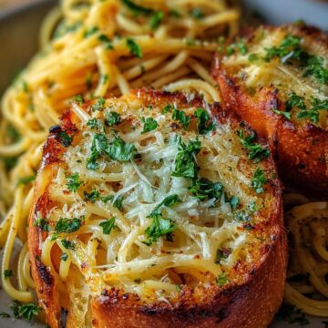 Spaghetti Garlic Bread