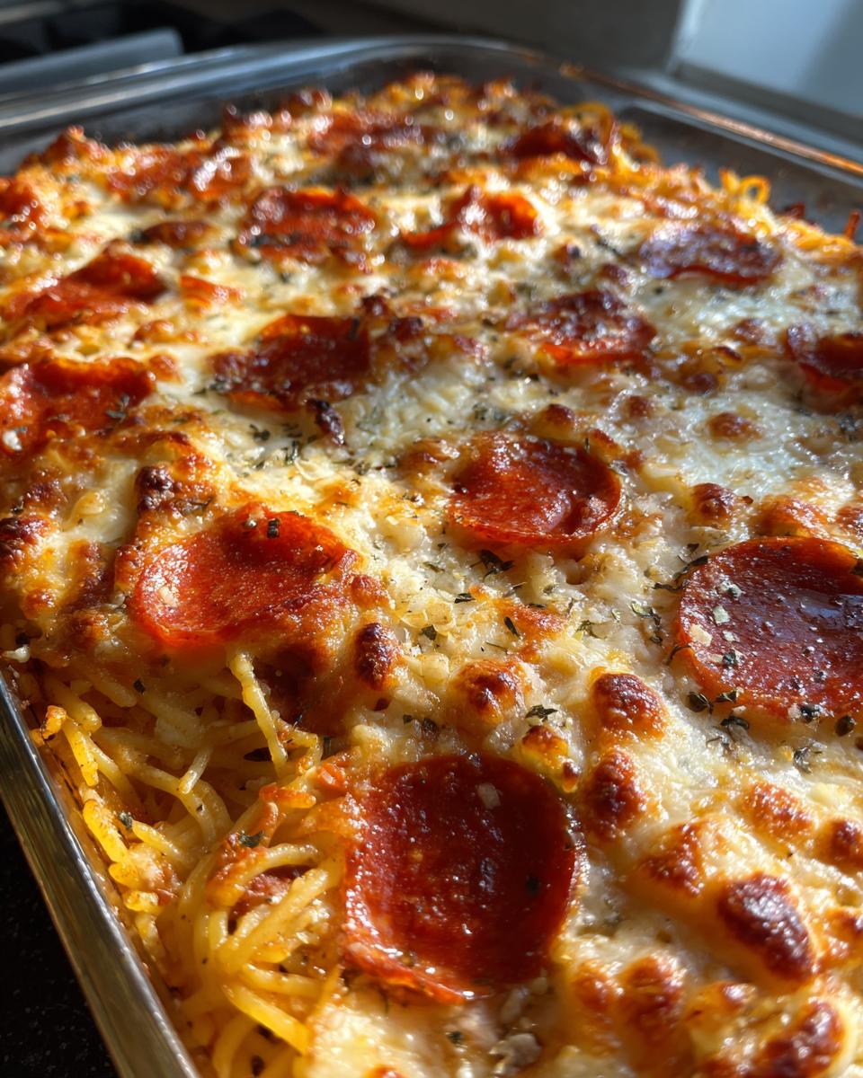 Spaghetti Pizza Casserole - detail 1