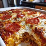 Spaghetti Pizza Casserole