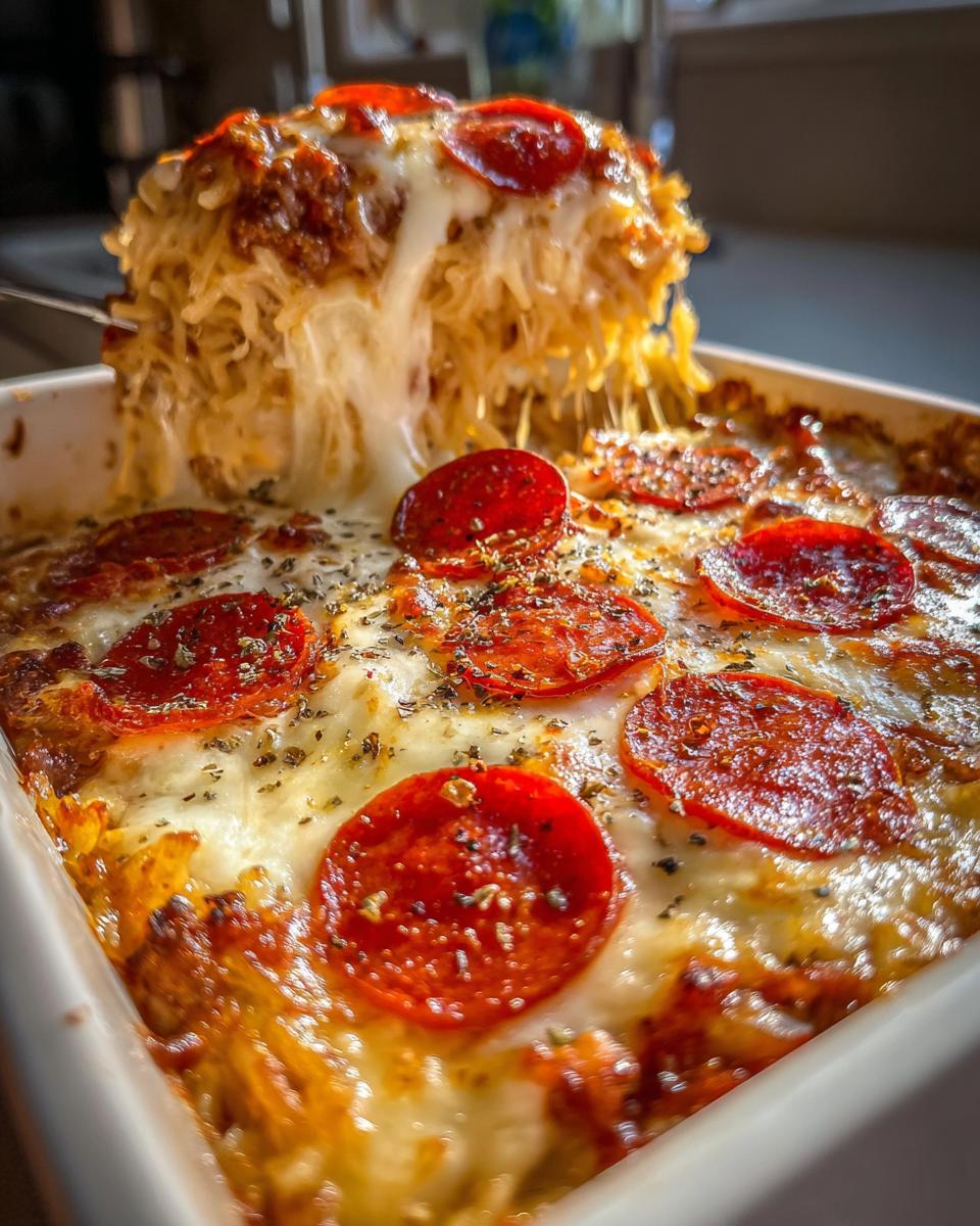 Spaghetti Pizza Casserole - detail 3