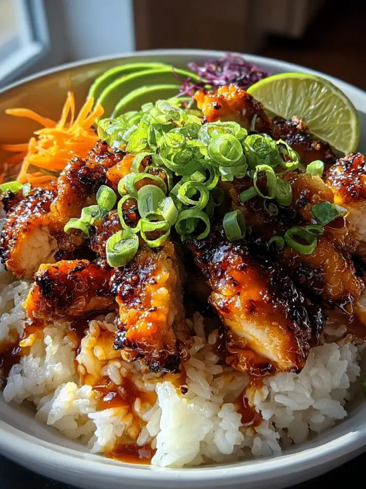 Spicy Maple Chicken & Coconut Rice