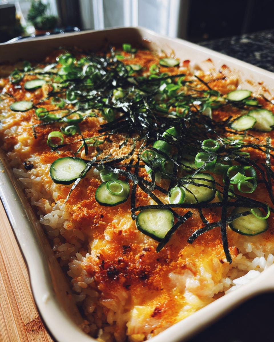 Spicy Salmon Sushi Bake - detail 2