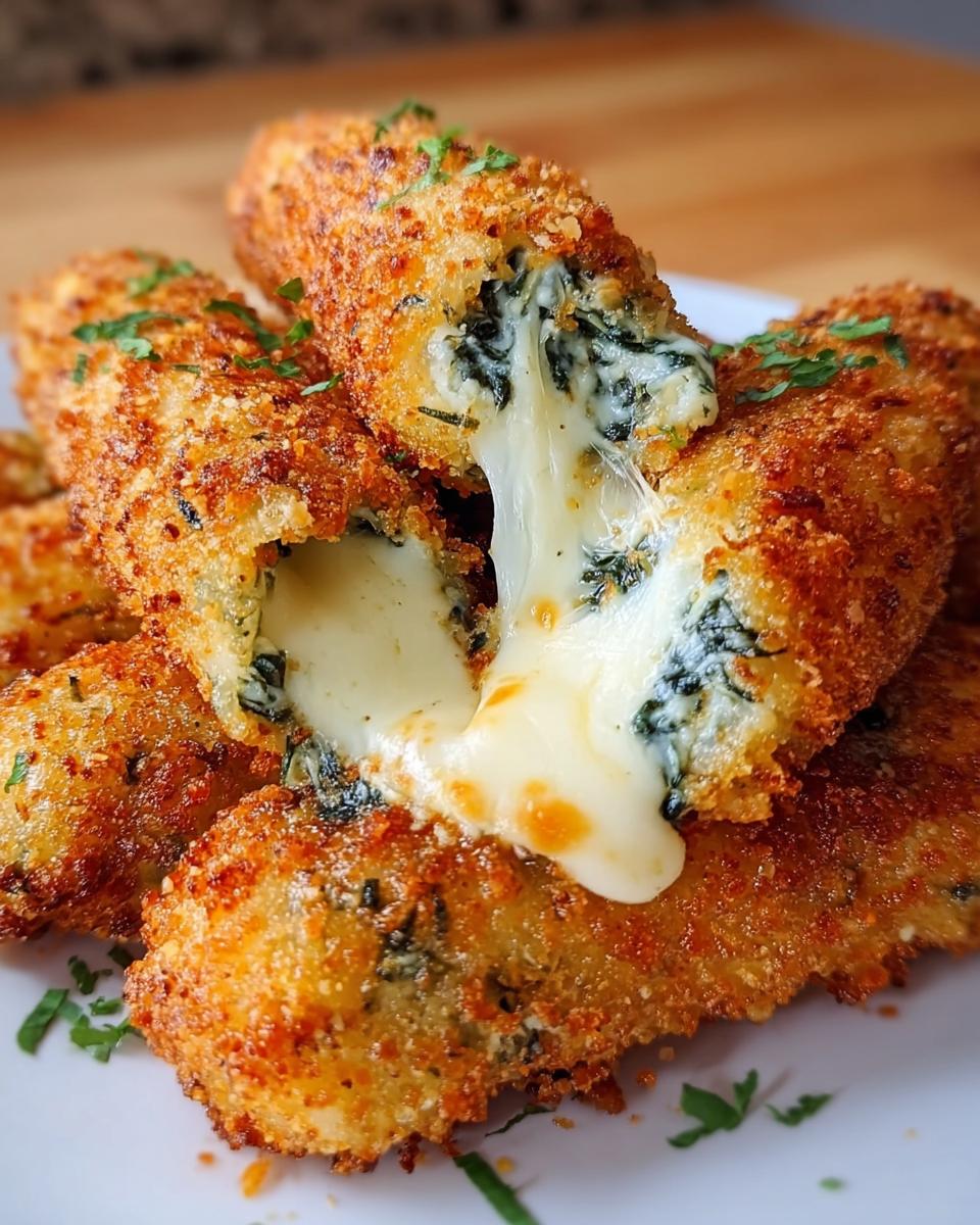 Spinach Dip Mozzarella Sticks - detail 2