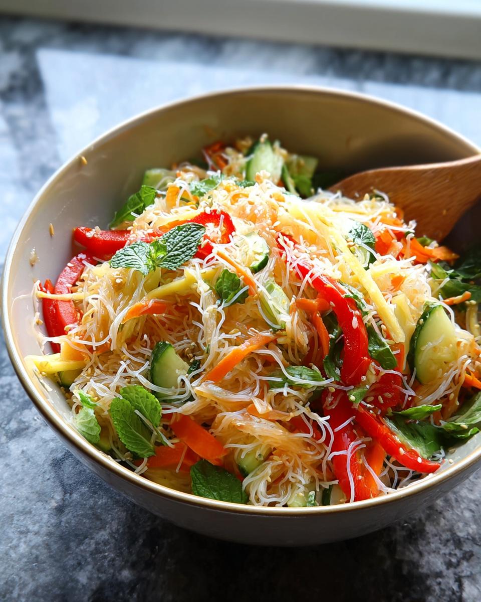 Spring Roll Salad with Spicy Ginger Dressing - detail 1