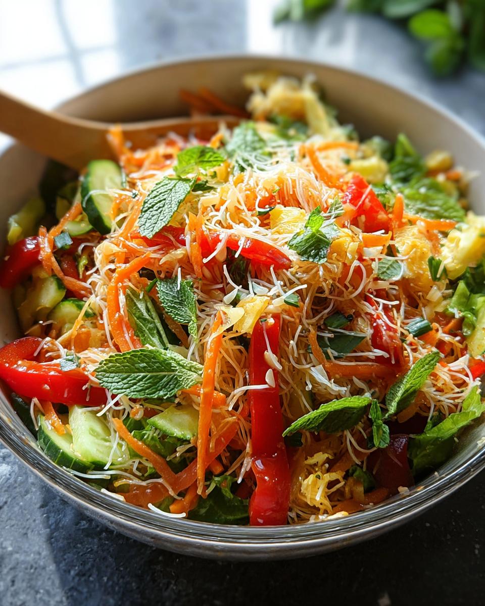 Spring Roll Salad with Spicy Ginger Dressing - detail 2