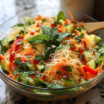 Spring Roll Salad with Spicy Ginger Dressing