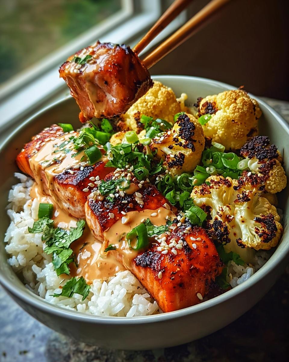 Sriracha Honey Salmon Bowls - detail 1