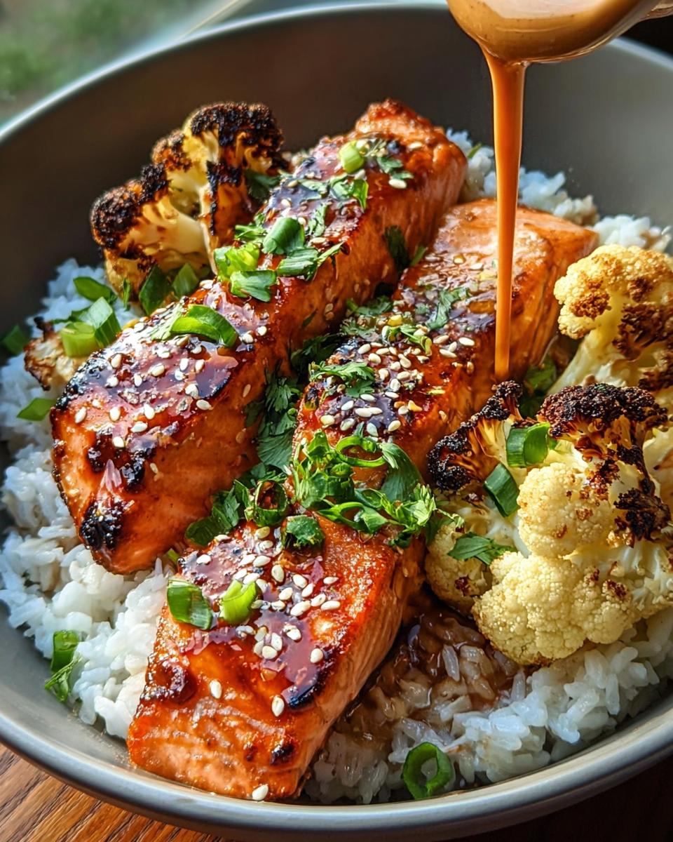 Sriracha Honey Salmon Bowls - detail 2