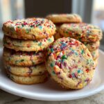 Stacked Christmas Sprinkle Cookies