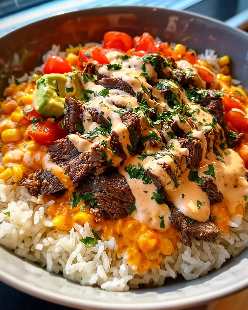 Steak Queso Rice Bowl - detail 1