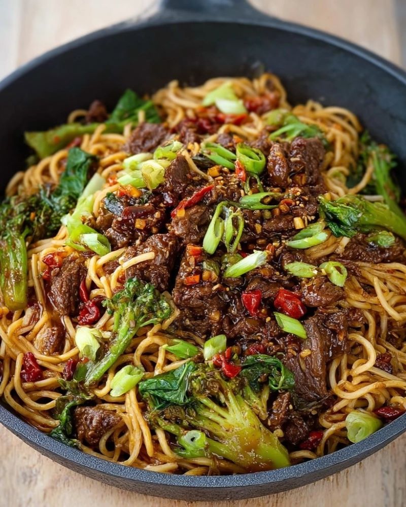 Sticky Beef Noodles