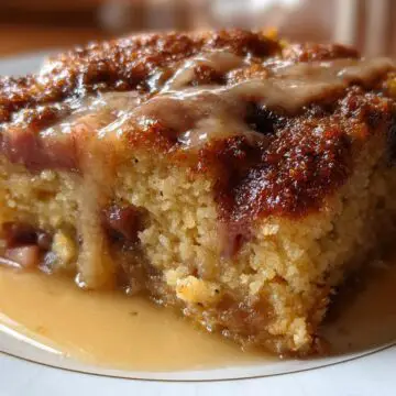 Sticky Rhubarb Pudding