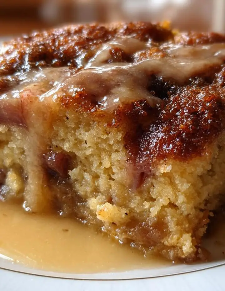 Sticky Rhubarb Pudding