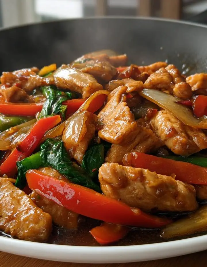Stir-Fried Chinese Garlic Chicken