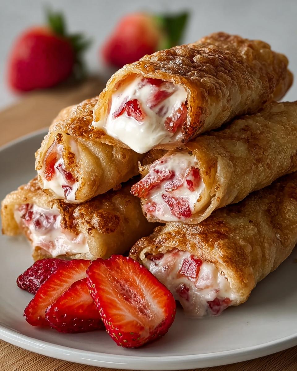 Strawberry Cheesecake Chimichangas - detail 1
