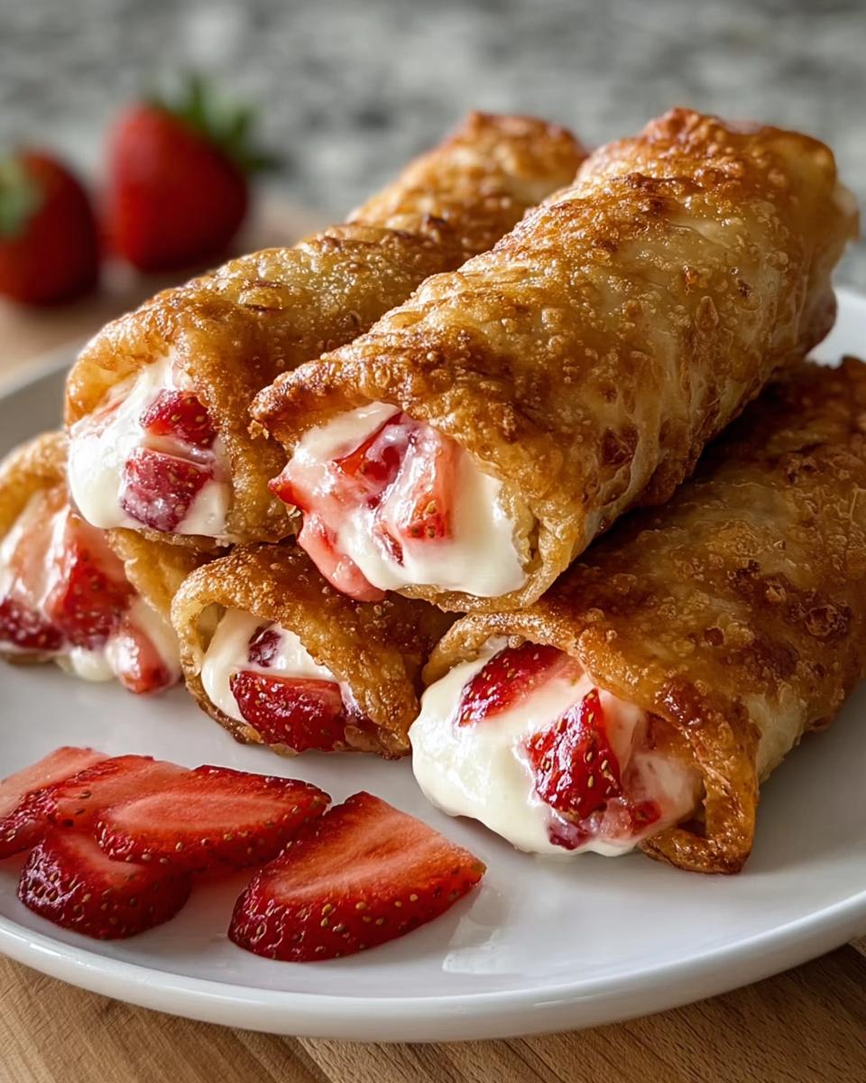 Strawberry Cheesecake Chimichangas - detail 2