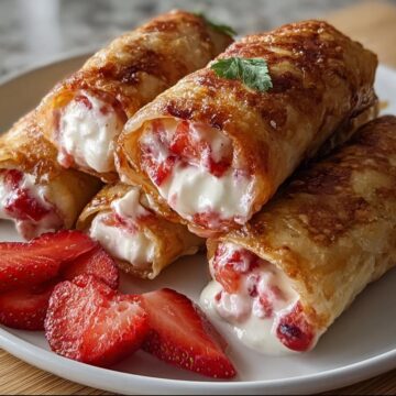 Strawberry Cheesecake Chimichangas