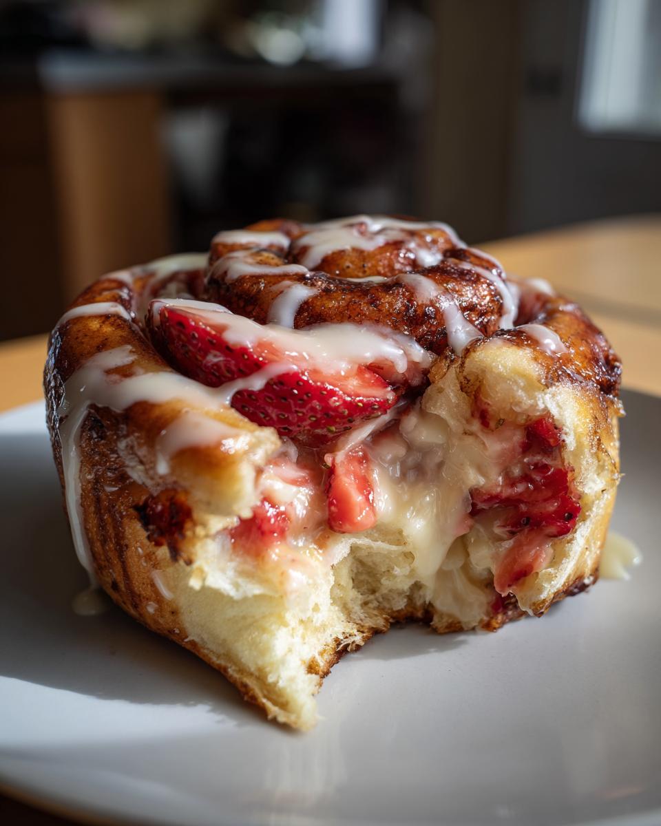 Strawberry Cheesecake Cinnabon Rolls - detail 3