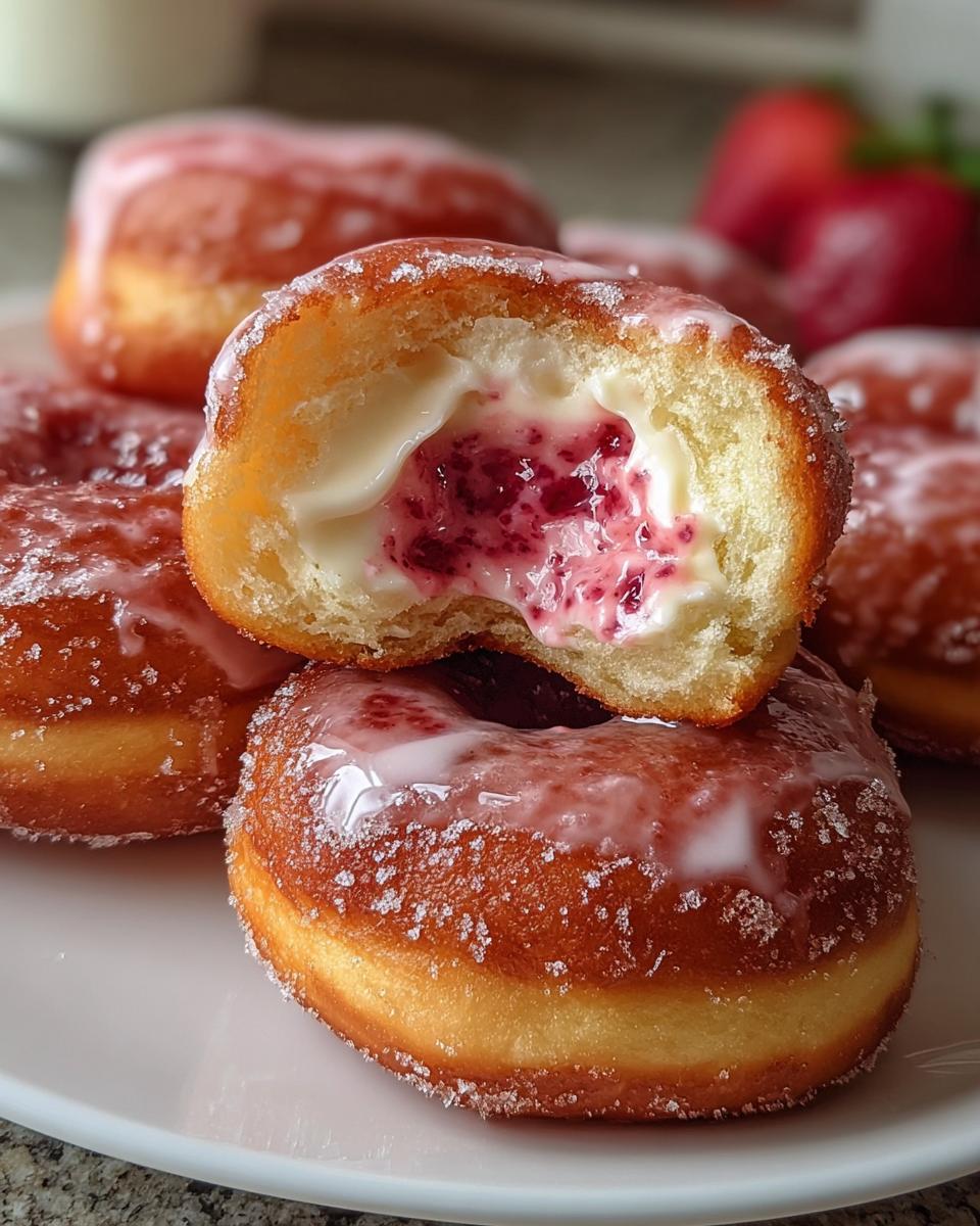 Strawberry Cheesecake Donuts - detail 1