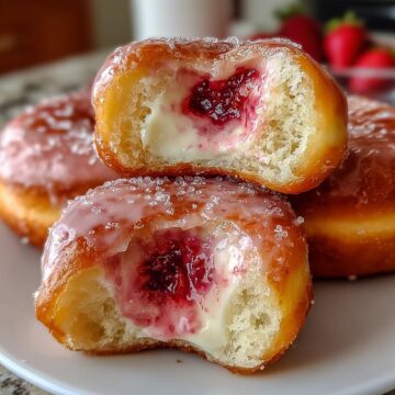 Strawberry Cheesecake Donuts