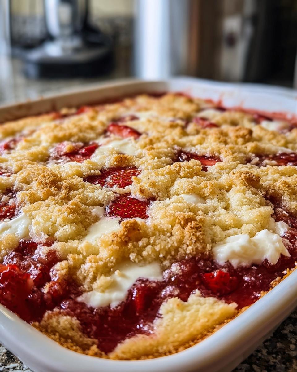 Strawberry Cheesecake Dump Cake - detail 1